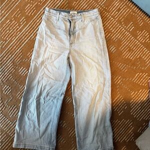 Pistola Western Yoke Wide Leg Crop Jean